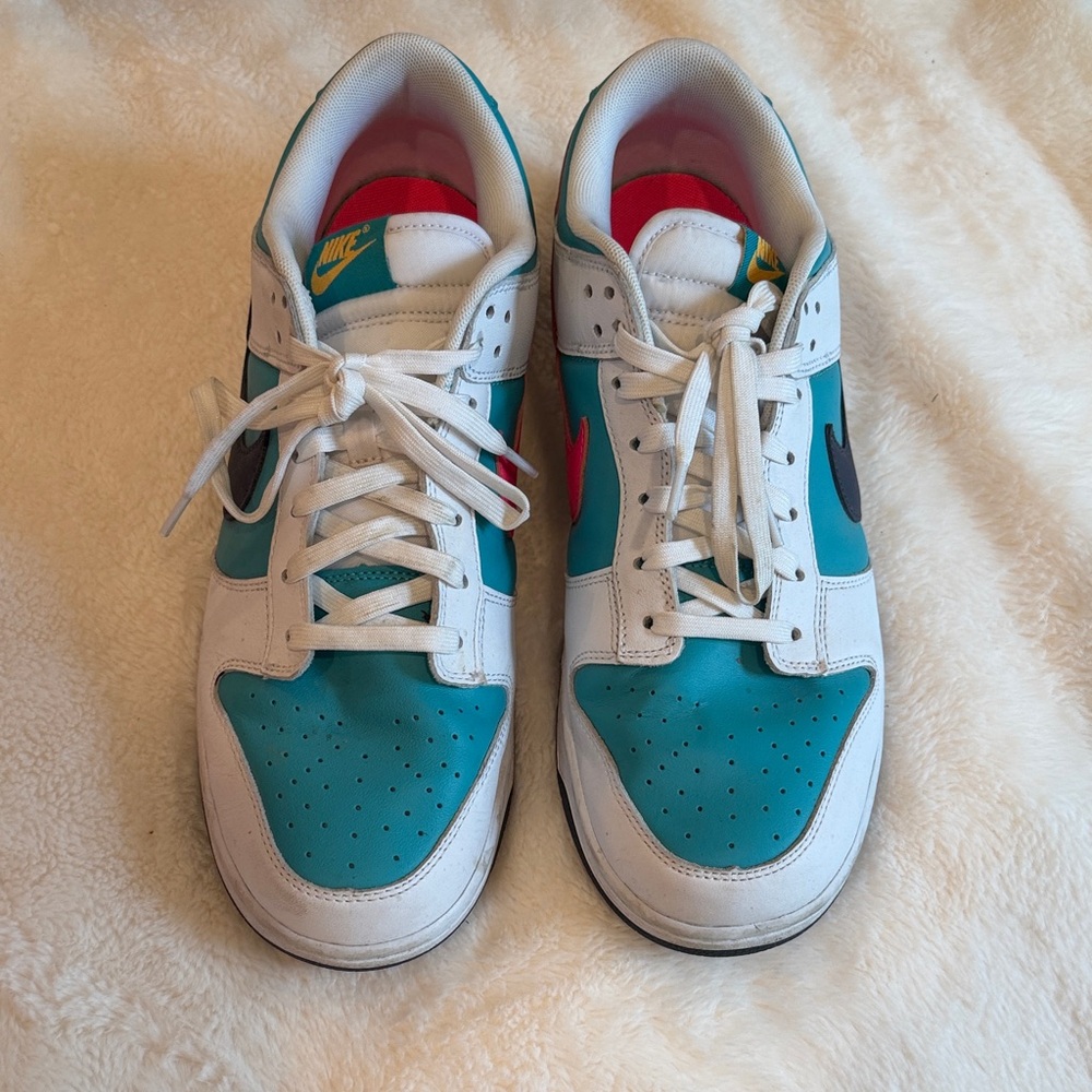 Nike Turquoise and White Athletic Shoes